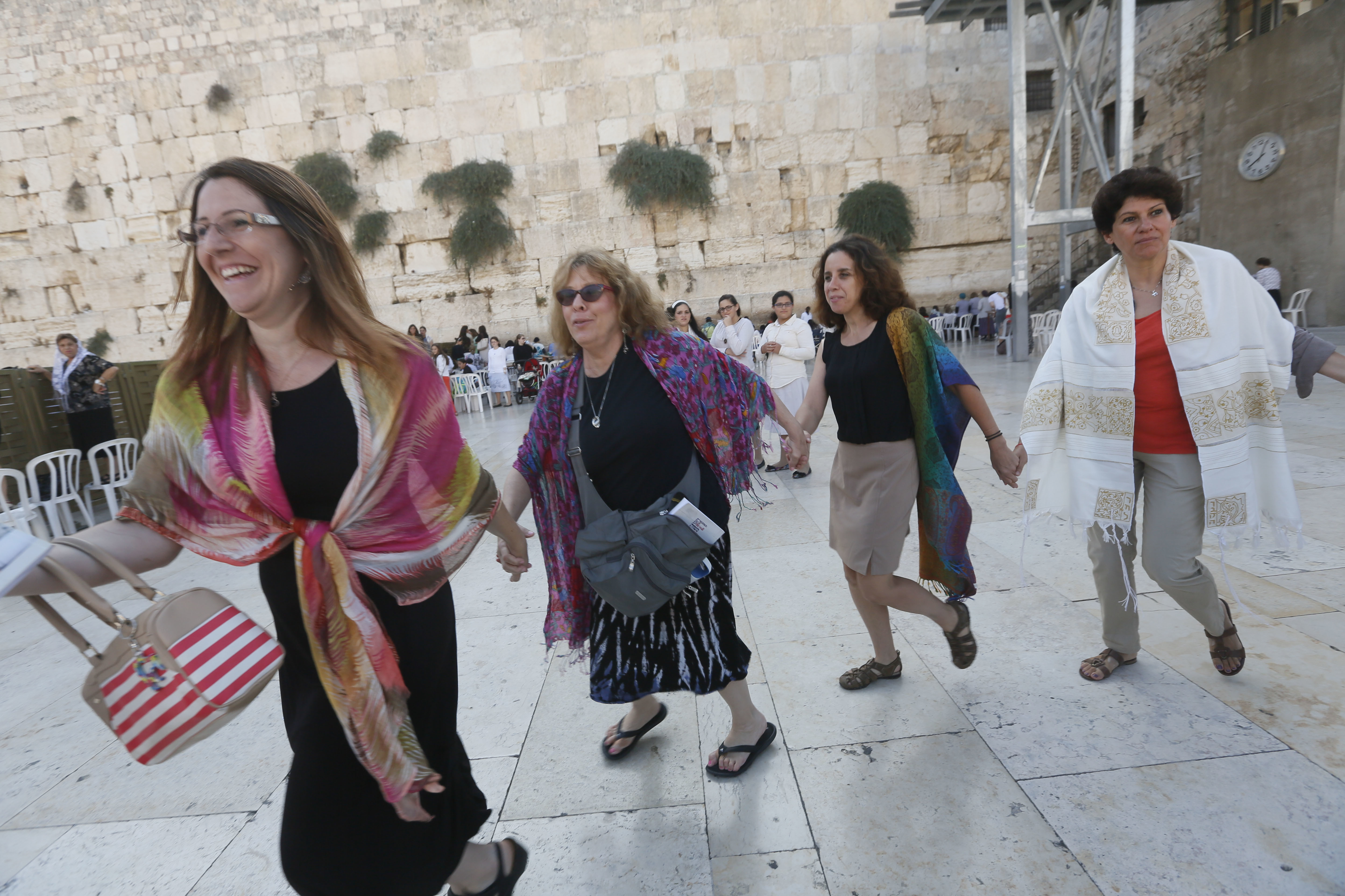 Women dancing at the Western Wall